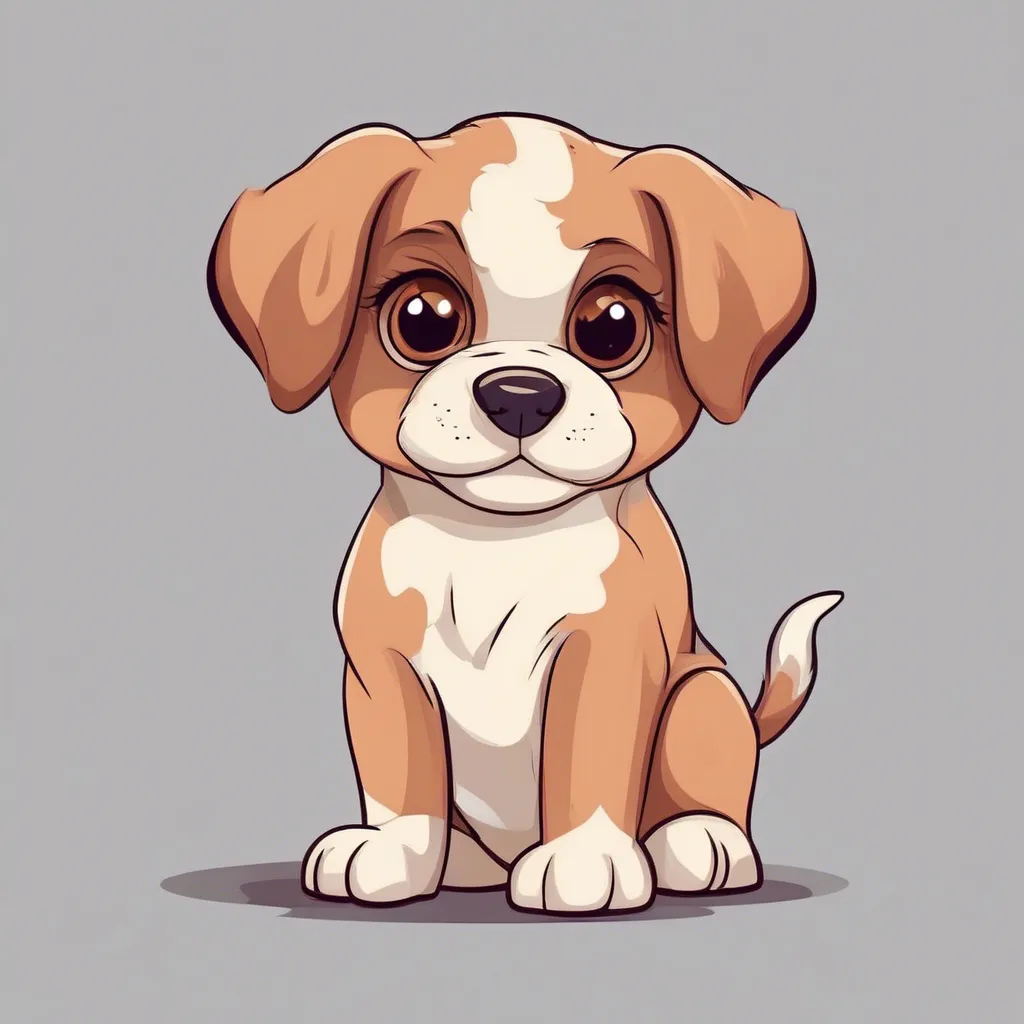 Illustrated puppy