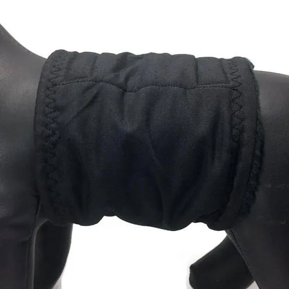 Premium black belly band for male dogs